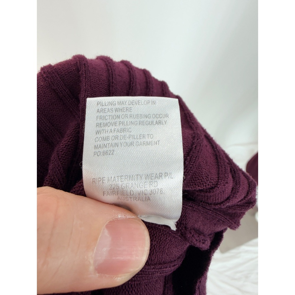 Women's Ripe Ruby Rib Nursing Dress Size Small - Picture 9 of 11